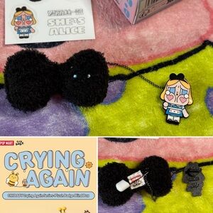 CRYBABY Crying Again Series-Plush Badge Blind Box- ‘She’s Alice’
